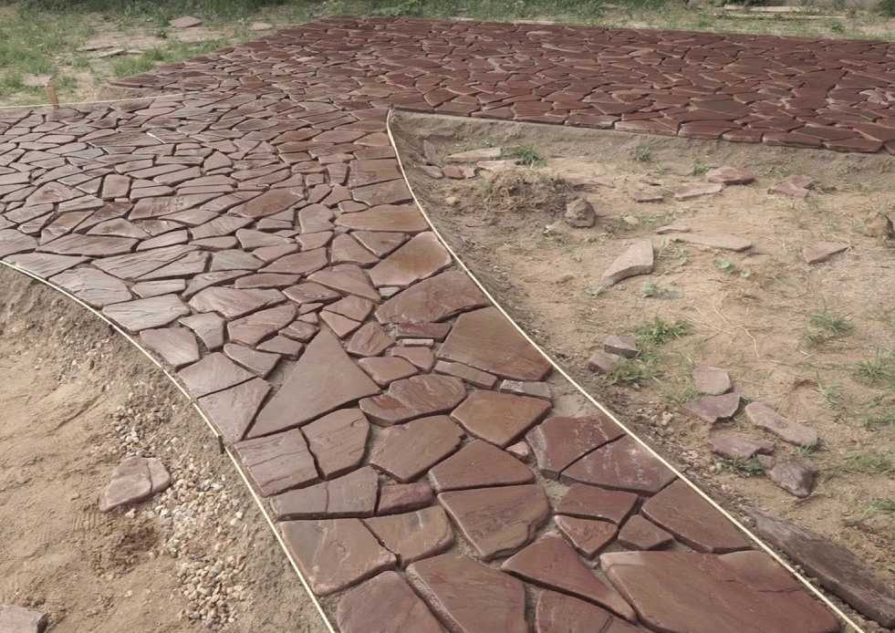 Дорожки из пластушки без бетонного основания