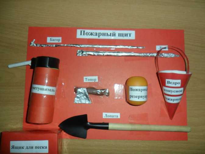 Мастер - класс: "макет пожарный щит"