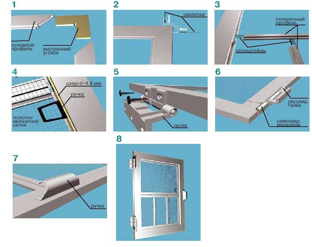 Как установить москитную сетку на пластиковую балконную дверь