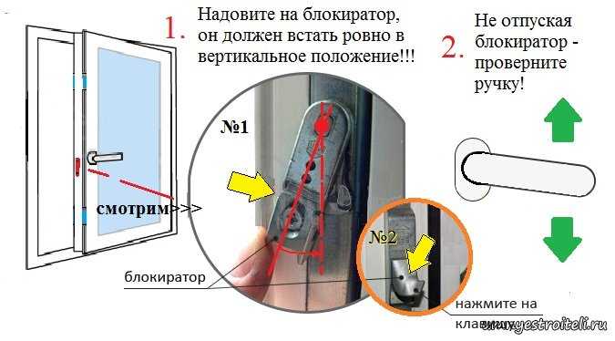 Не открывается балконная пластиковая дверь что делать