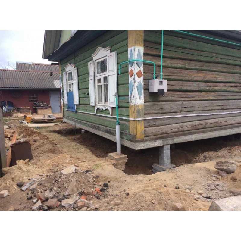Ремонт столбчатого фундамента деревянного дома своими руками