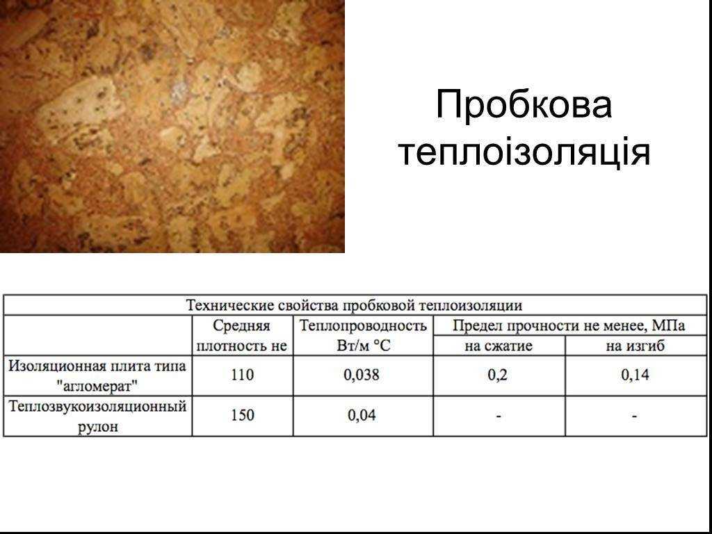 Техническая пробка. особенности материала, характеристики и применение