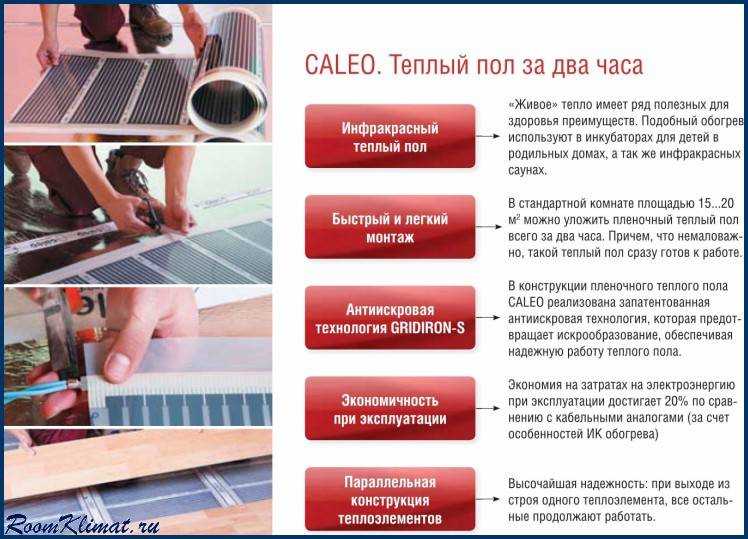 Пленочные инфракрасные теплые полы: минусы и плюсы