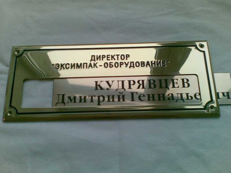 Виды и основное назначение табличек на двери кабинета