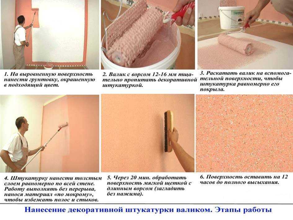 Декоративная штукатурка своими руками: этапы нанесения фактурной штукатурки и её виды