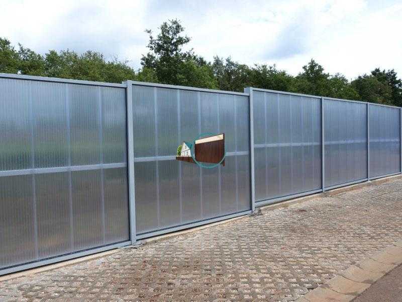 Забор из сотового поликарбоната своими руками