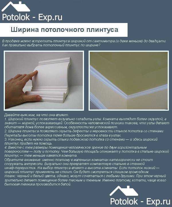 Какие бывают потолочные галтели и как их выбрать