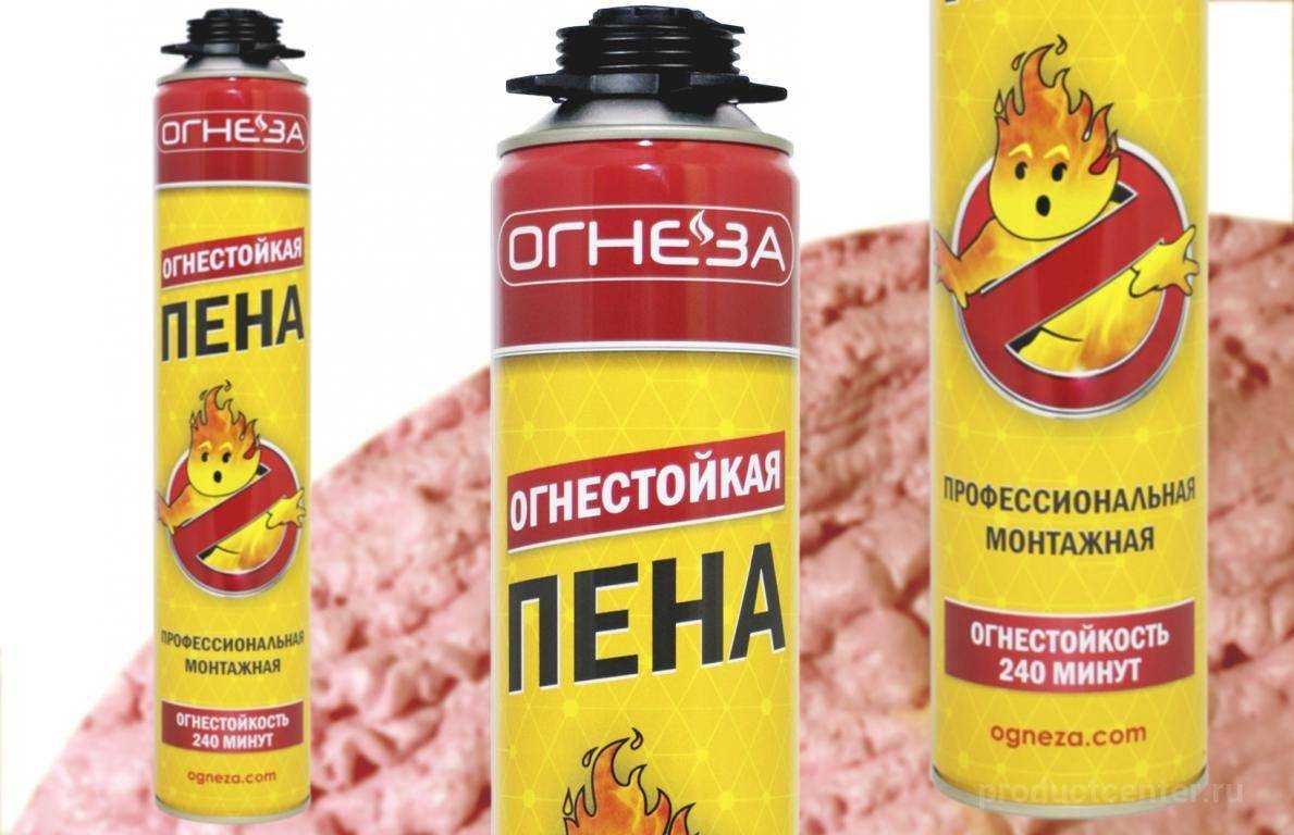 Пена монтажная противопожарная: характеристики и применение