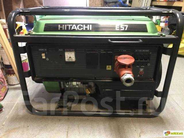 Двигатель mitsubishi gm401p. hitachi e57s – бензогенератор на 5,1 квт