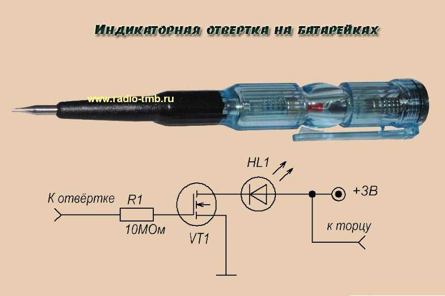 6 методов использования индикаторной отвертки с батарейкой