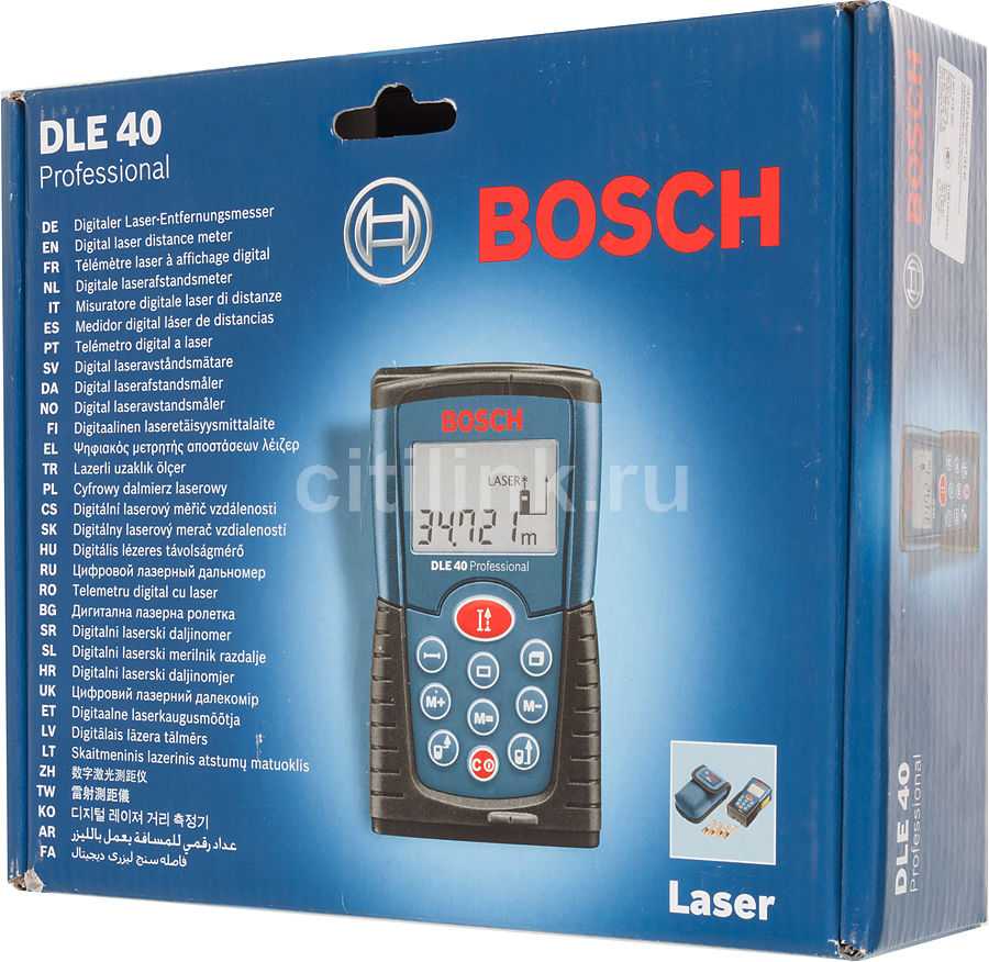 Лазерный дальномер bosch dle 40 professional
